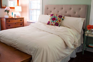 American Blossom Bedding Organic Cotton Comforter Cover Set Natural