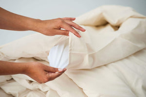 American Blossom Bedding Organic Cotton Comforter Cover Set White