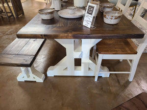 Craftsman Market Farmhouse Trestle Dining Table