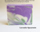 Craftsman Market Soap Lavender/Spearmint Natural Handcrafted Soap Bar