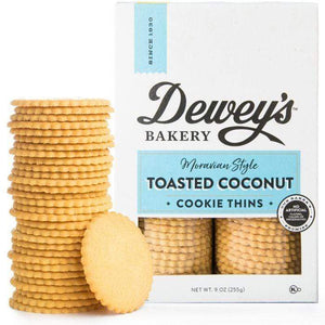 Deweys Cookies Dewey's Toasted Coconut Moravian Style Thin Cookies