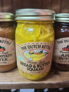 Dutch Kettle Pickled Products Bread & Butter Squash