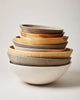 Farmhouse Pottery Wooden Bowls Crafted Wooden Bowl (Grey)