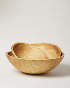 Farmhouse Pottery Wooden Bowls Crafted Wooden Bowl (Natural)