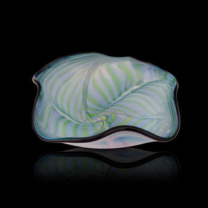 Glasforge Small Wave Bowl (Feather purple and blue)