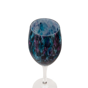 Glasforge Wine Glass (Purple Rain Frit)